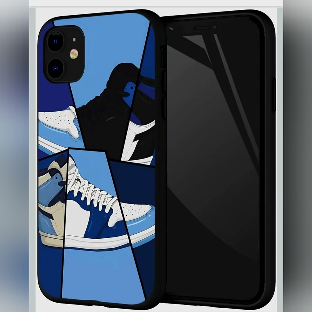 Unisex Stylish Black and Blue Phone Case